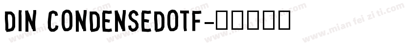 DIN CondensedOTF字体转换